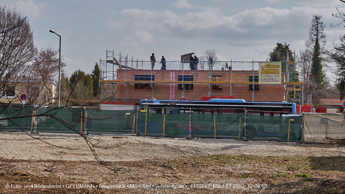 07.03.2023 - Baustelle Niederalmstrasse 16 in Neuperlach